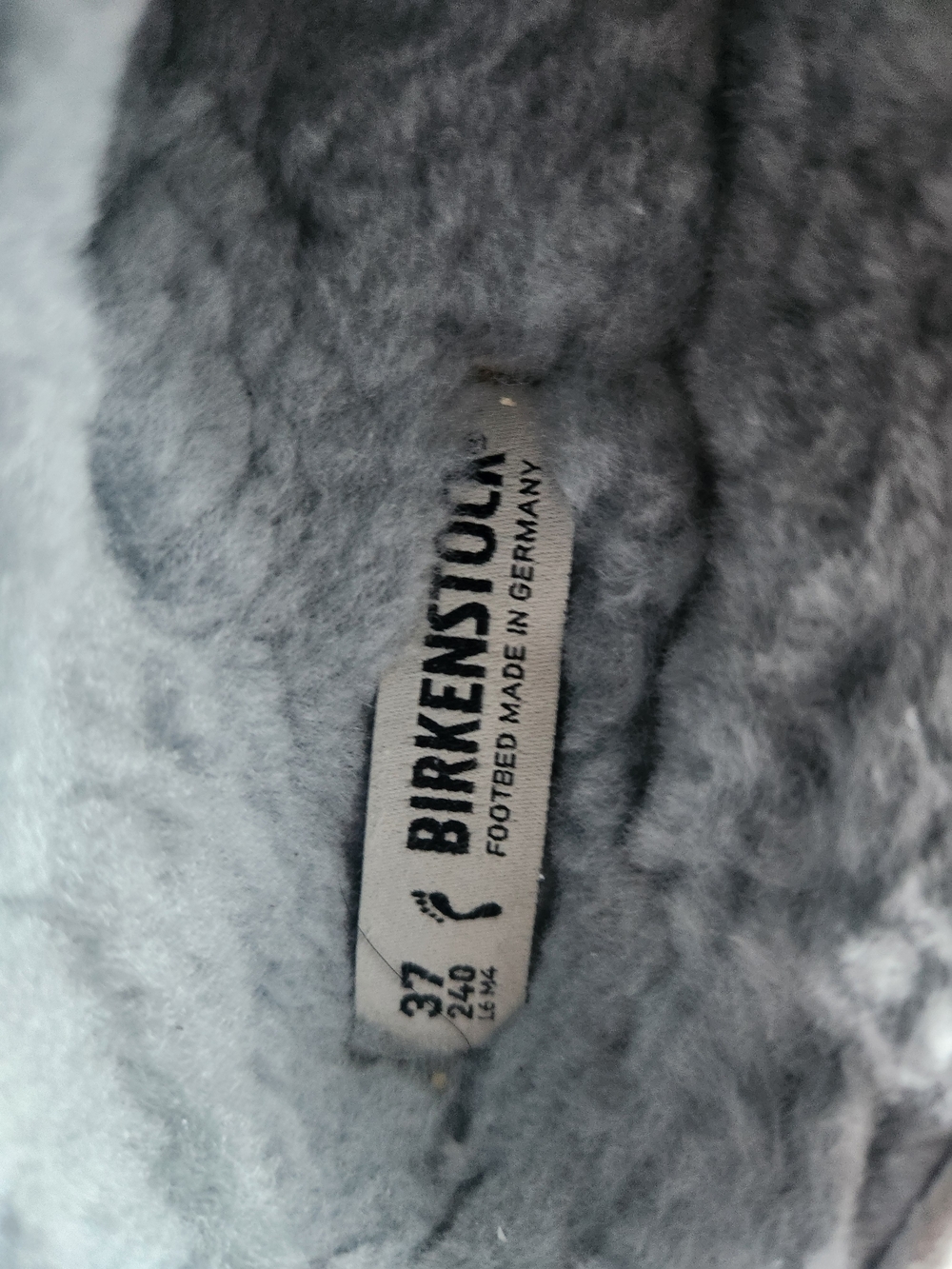 Birkenstock Buckley Light Gray Suede  Clogs with Buckle 37N - Picture 3 of 6